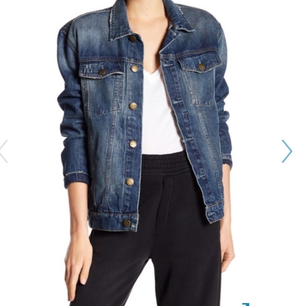 Current/Elliot Boyfriend Trucker Denim Jacket NWT